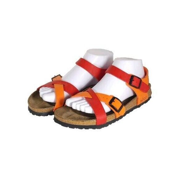 Birkenstock Papillio Women's Yara EU38 US7 Multicolor Flat Strappy Sandals Rare - Picture 1 of 16